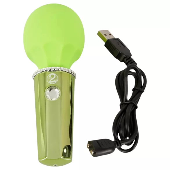 You2Toys Mini Wand - akumulatorski masažer vibrator (zeleni)