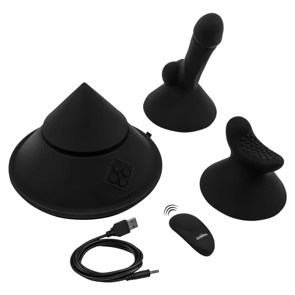 The Cowgirl Cone - premijumska seks mašina upravljana aplikacijom - sa 2 zamenljiva nastavka, 20 režima vibracije (crna)