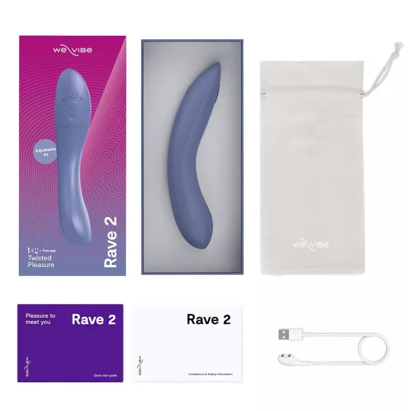 We-Vibe Rave 2 - pametni, G-tačka vibrator na baterije (plavi)