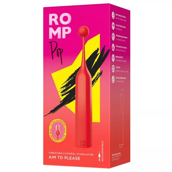 ROMP Pop - mini klitoralni vibrator (crveni)