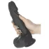 Naked Addiction - realistični rotirajući vibrator (crni)