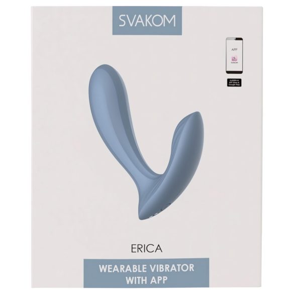 Svakom Erica - pametni nosivi vibrator - (plavo)