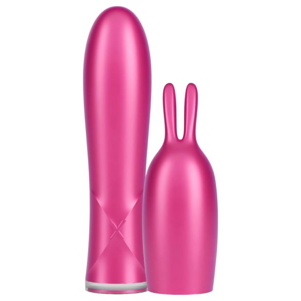 Durex Tease & Vibe - štapni vibrator sa zečjim stimulatorom klitorisa (roze)