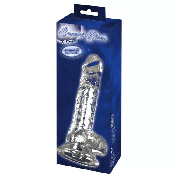 Crystal - vibrator sa vakuumskom čašicom (providan)