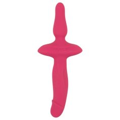Par za užitak - Dvostruki vibrator i analni plug (pink)