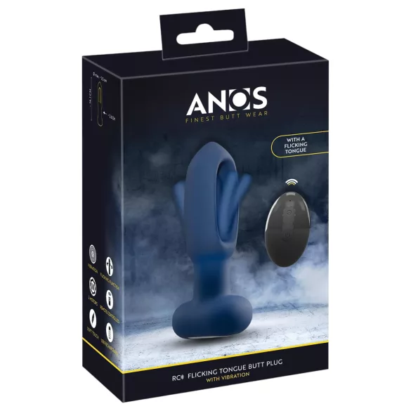 ANOS - analni vibrator sa jezikom (plavi)