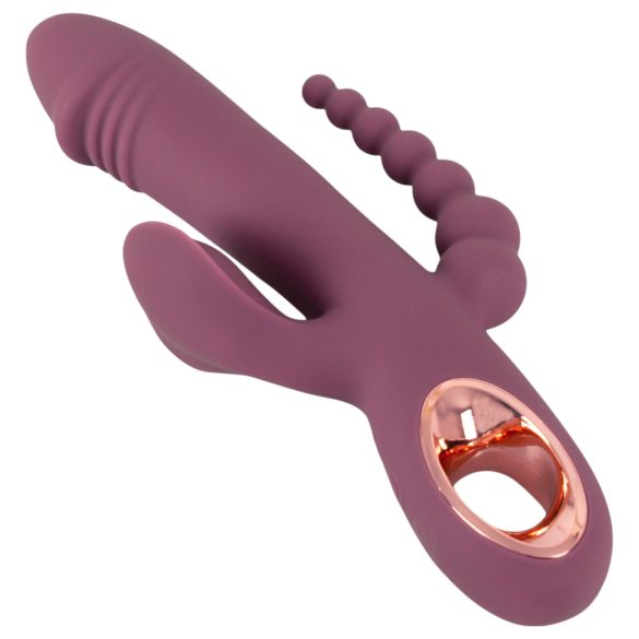 You2Toys - akumulatorski trostruki vibrator (ljubičasti)