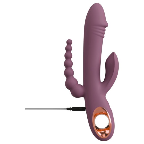 You2Toys - akumulatorski trostruki vibrator (ljubičasti)