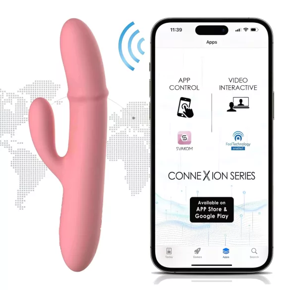 Svakom Mora Neo - pametni klitoralni perlasti vibrator (pink)