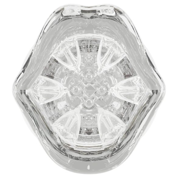 Stroker - vibrirajući, rotirajući masturbator (prozirni)