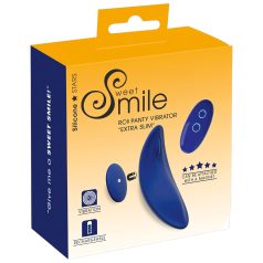   Smile - ultra tanka, daljinski upravljana gaćica vibrator (plava)