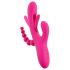 SMILE - trostruki vibrator sa jezičkom (pink)