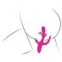 SMILE - trostruki vibrator sa jezičkom (pink)