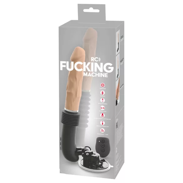 You2Toys RC Jebozovna Mašina - potisni vibrator (crna)