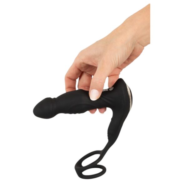 Rebel - tjerajući vibrator za prostatu (crna)