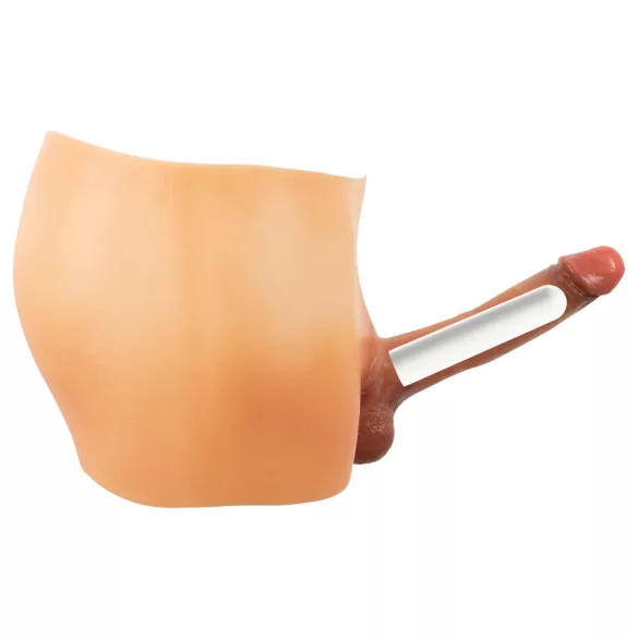 You2Toys Ultra Realistic - vibrirajući penis prsten (natur)