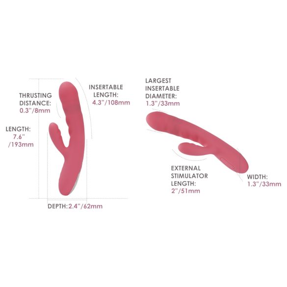 Svakom Avery - punjivi vibrirajući stimulator sa fleksibilnim krakom (pink)