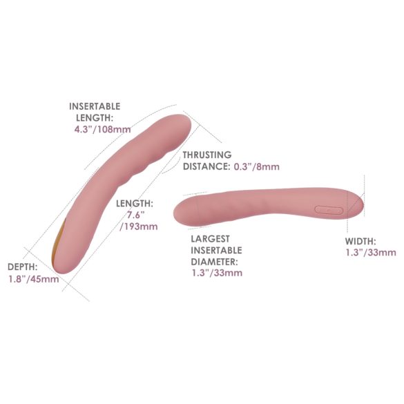 Svakom Ava Neo - pametni pulsirajući vibrator (roze)