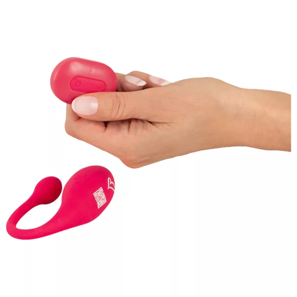 Beau Coeur Koral - vibrirajuće jaje sa daljinskim upravljačem (roze)