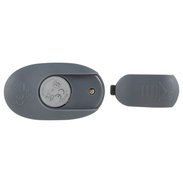 Beau Coeur Vylor - prsten za penis i testise sa stimulatorom klitorisa (siva)