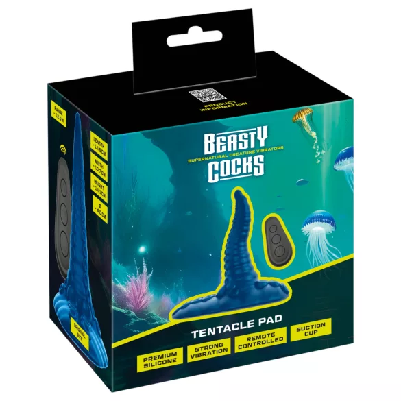 Beasty Cocks - jastuk vibrator za G-tačku sa pipcima (plavo)