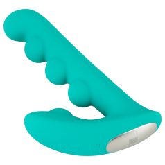 Beau Coeur Sylora - biserni 2u1 vibrator (zelena)