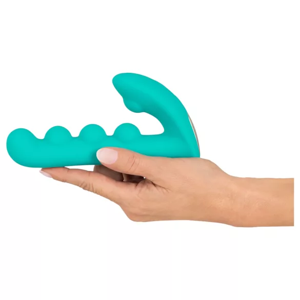 Beau Coeur Sylora - biserni 2u1 vibrator (zelena)