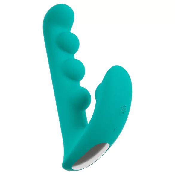 Beau Coeur Sylora - biserni 2u1 vibrator (zelena)