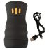 You2Toys Gyro - rotirajući, vibrirajući masturbator (crni)