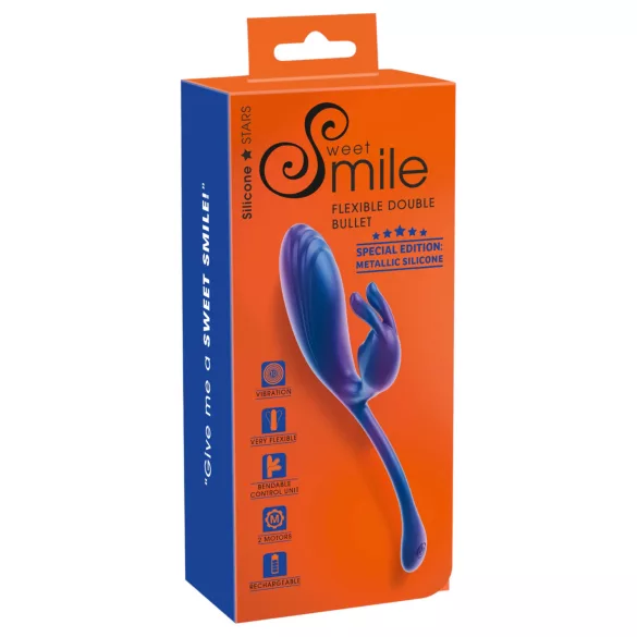 Smile - G-tačka i klitoralni vibrator (plava)