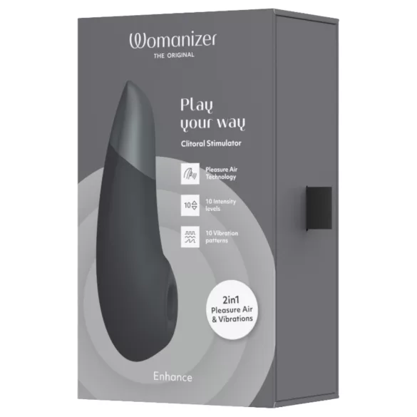 Womanizer Enhance - vazdušni stimulator klitorisa (crni)