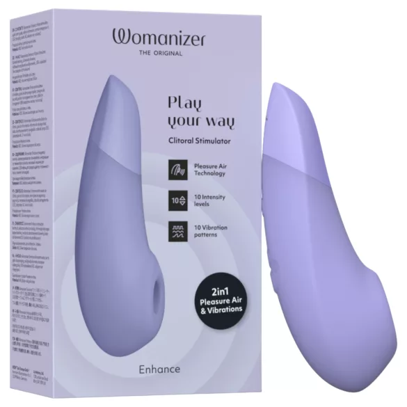 Womanizer Enhance - стимулатор клиториса са таласима ваздуха (љубичасти)