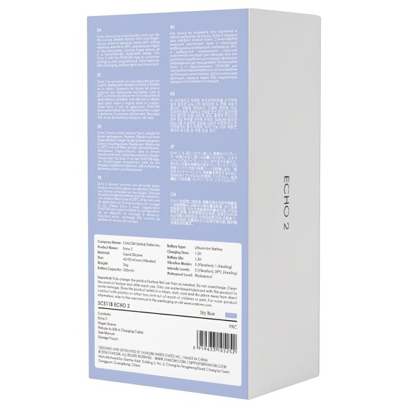 Svakom Echo 2 - pametan vibrator za prste (plavi)