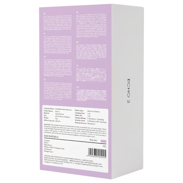 Svakom Echo 2 - pametni prstni vibrator (ružičasti)