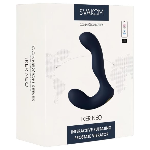 Svakom Iker Neo - interaktivni, pulsirajući analni vibrator (plava)