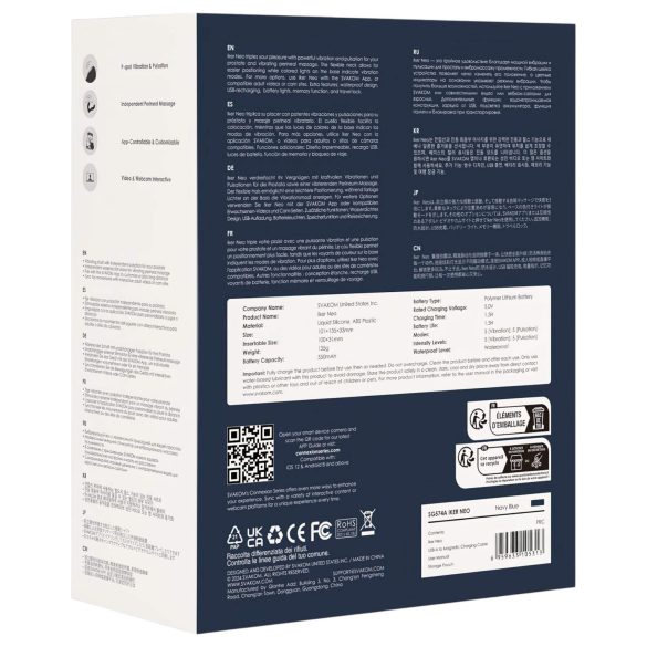 Svakom Iker Neo - interaktivni, pulsirajući analni vibrator (plava)