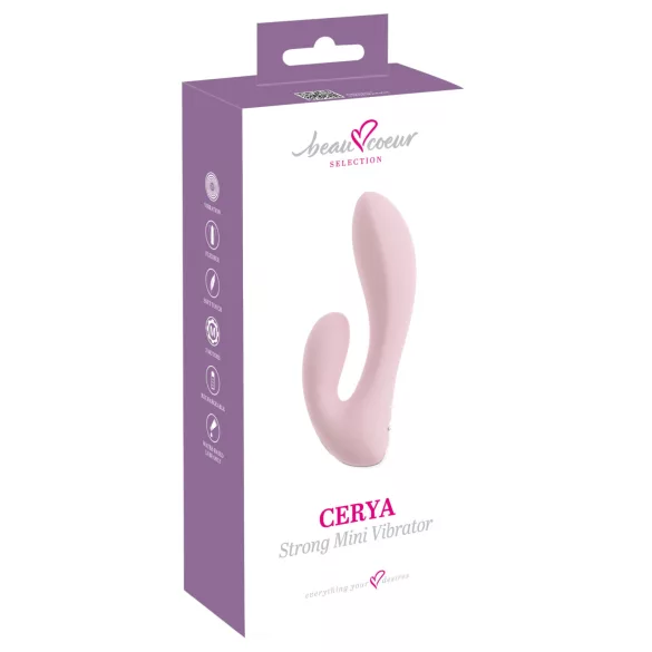 Beau Coeur Cerya - mini vibe sa klitoralnim krakom (svetlo roze)