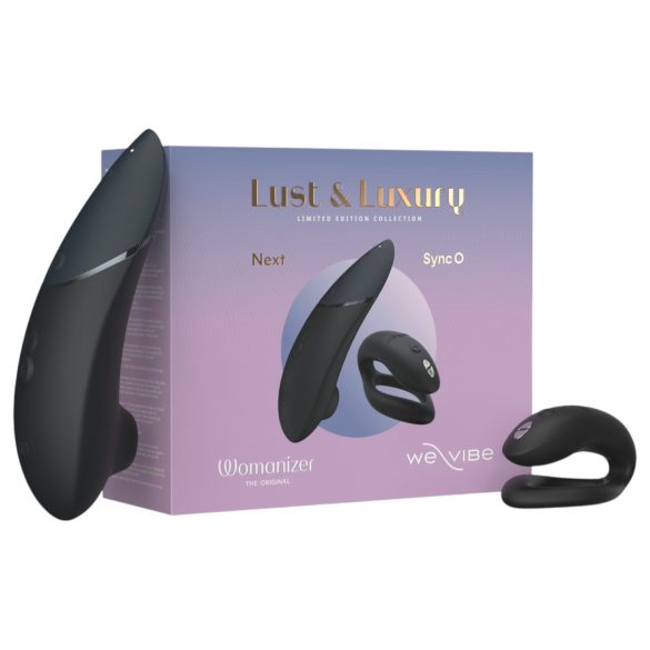 Womanizer Lust&Luxury - set klitoralnih i parnih vibratora (crna)
