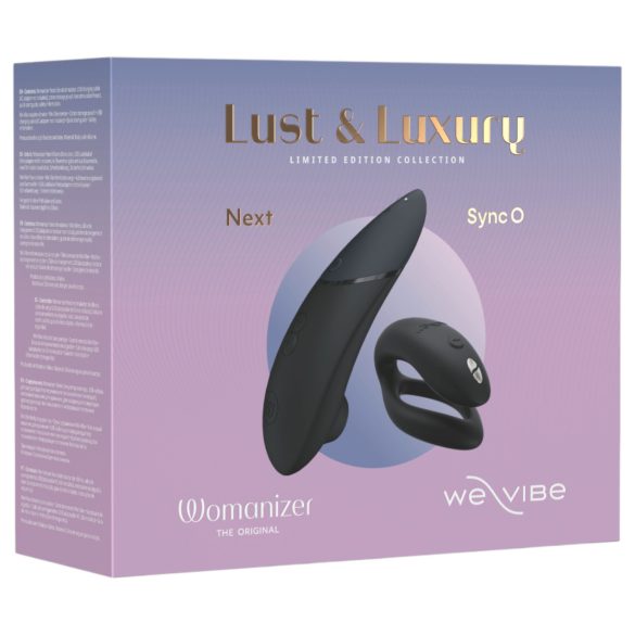 Womanizer Lust&Luxury - set klitoralnih i parnih vibratora (crna)