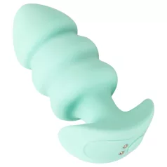 Cuties Mini - vibrirajući analni čep sa kuglicama (zeleni)