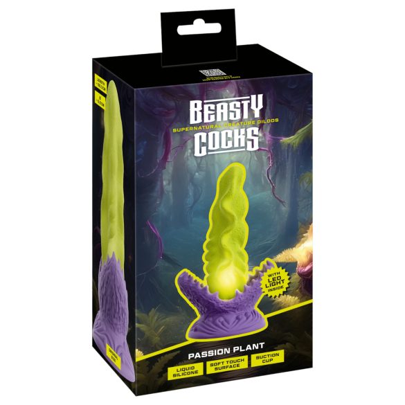 Beasty Cocks Strastvena Biljka - svetleći dildo (zeleni)