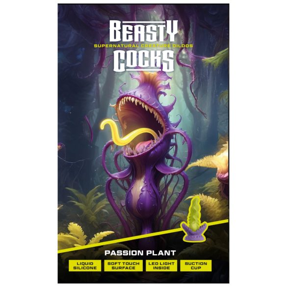 Beasty Cocks Strastvena Biljka - svetleći dildo (zeleni)