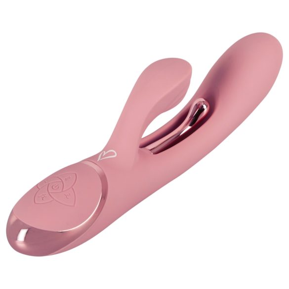 Beau Coeur Avenor - G-tačka vibrator sa jezičkom i ručicom za klitoris (pink)
