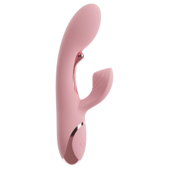 Beau Coeur Avenor - G-tačka vibrator sa jezičkom i ručicom za klitoris (pink)