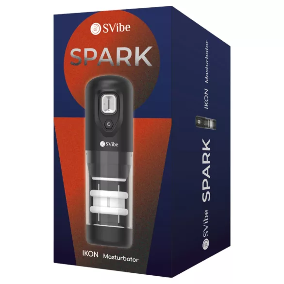Snail Vibe Ikon Spark - automatski masturbator (crni)