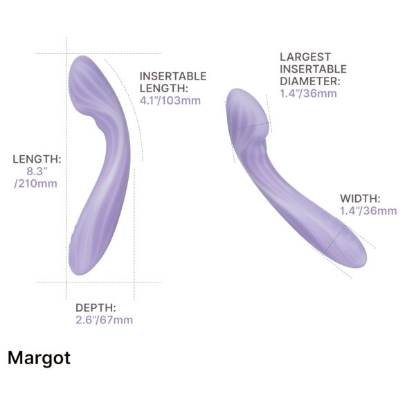 Svakom Margot - 2-motorni G-tačka vibrator (ljubičasti)