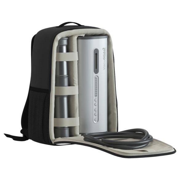 VacuGlide 2 - automatski, mrežni luksuzni muški masturbator (srebrni)