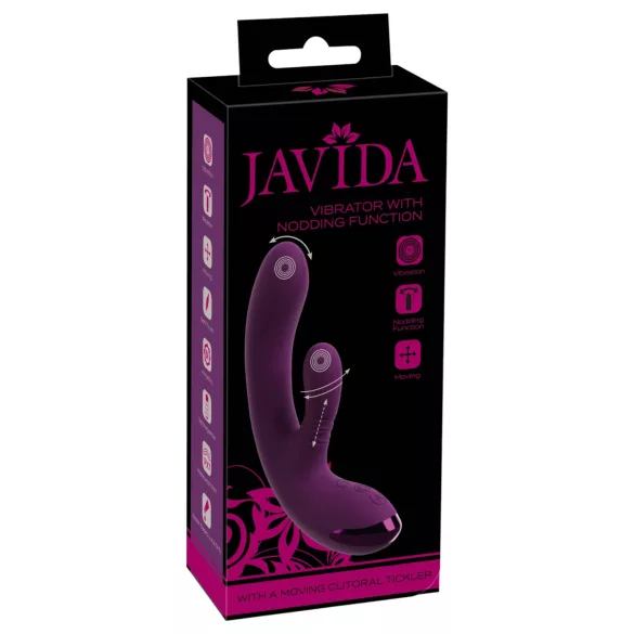 Javida - zečji vibrator za G-tačku i klitoris (ljubičasti)