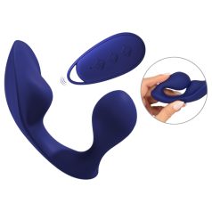 SMILE - daljinski analni i panty vibrator (plavi)
