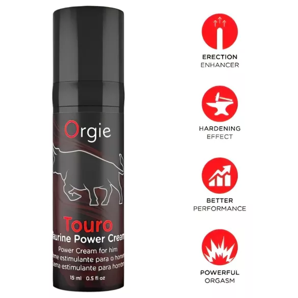 Orgie Touro Power - Krema za poboljšanje erekcije (15 ml)